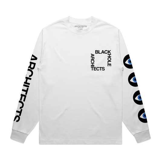 Death Stared White Longsleeve T-Shirt