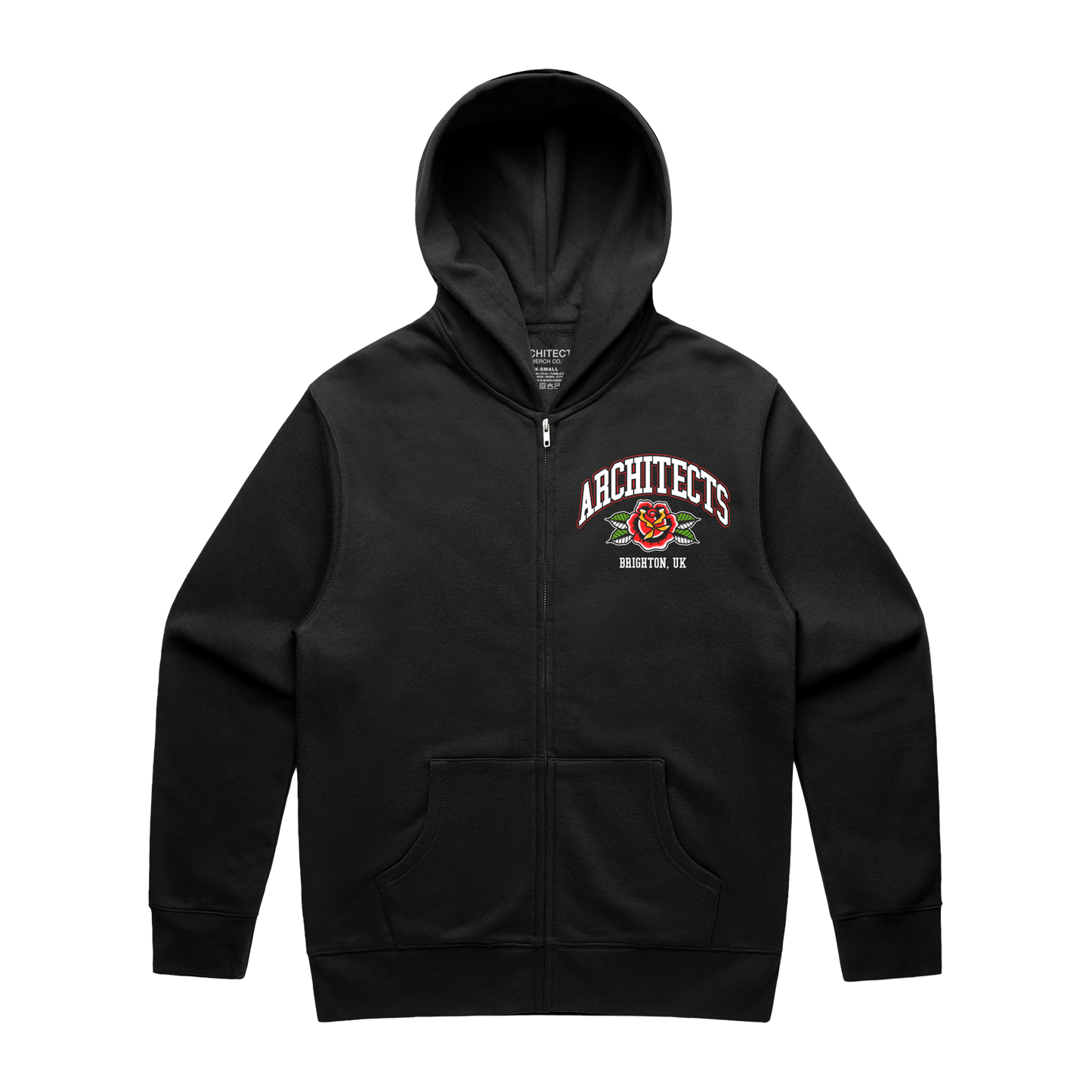 Panther Tattoo Oversized Zip-Up Hoodie