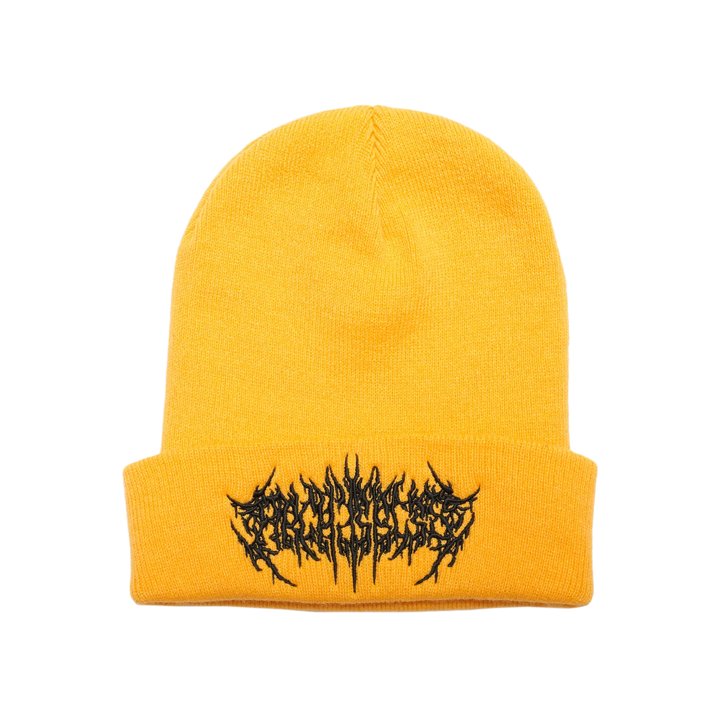 Metal Logo Yellow Beanie