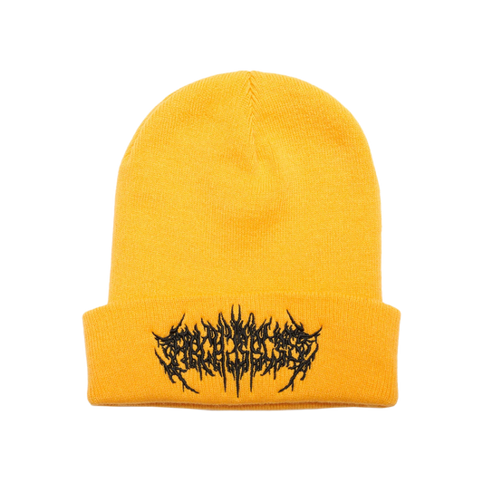 Metal Logo Yellow Beanie