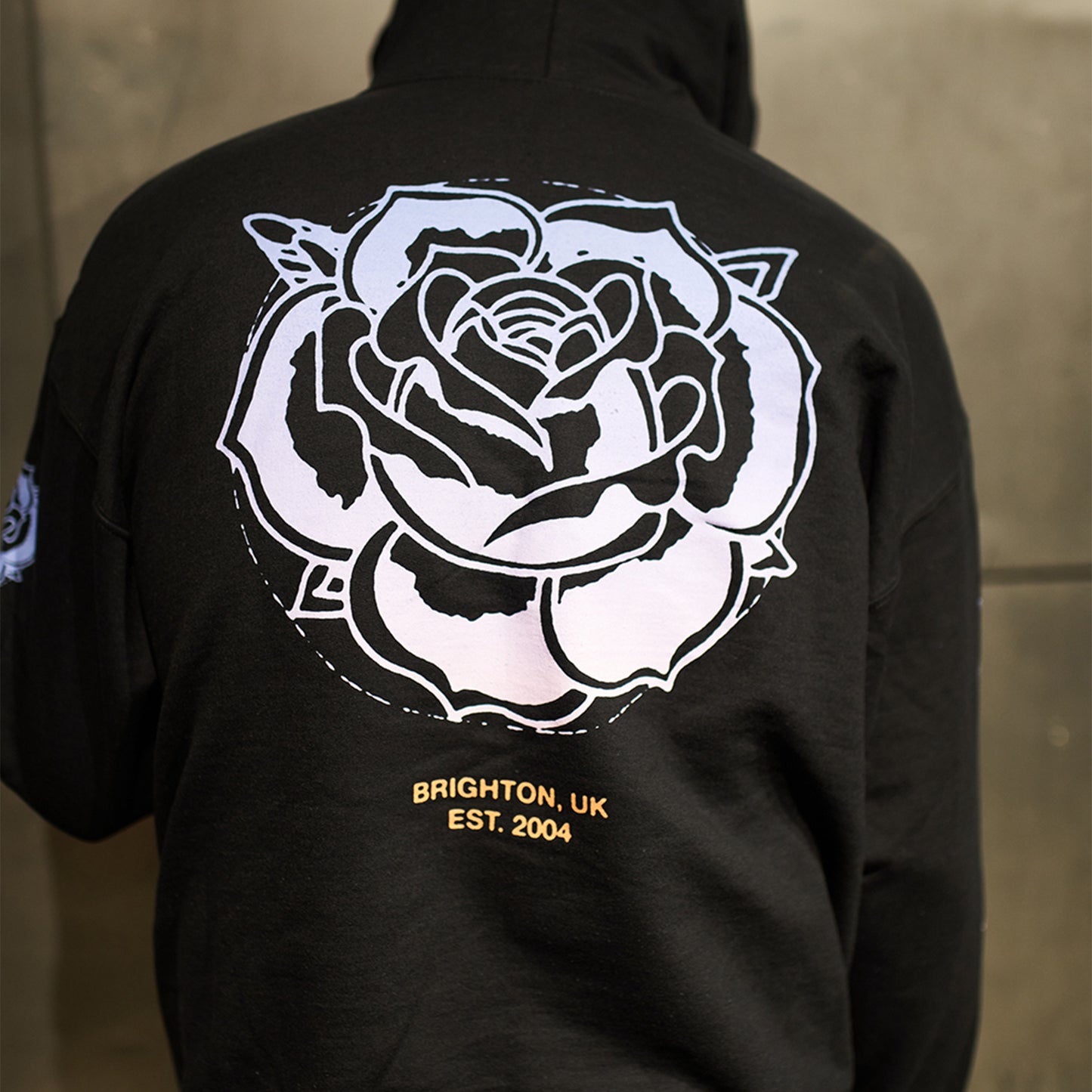 Rose Black Pullover Hoodie